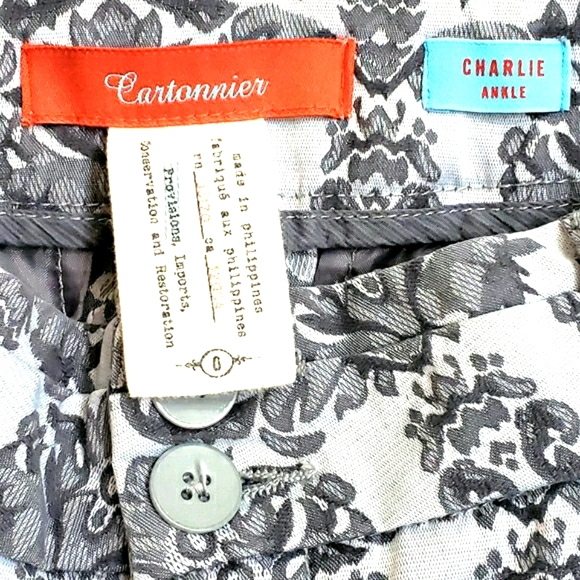 Cartonnier Gray Jacquard Charlie Ankle Skinny Pant - Picture 2 of 9